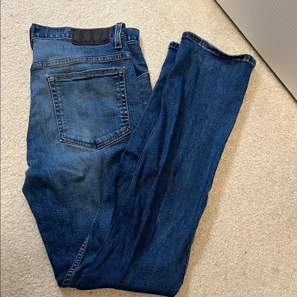 Men's Size 34x34 Adam Levine Collection THE ENGINEER Dark Blue Straight Jeans